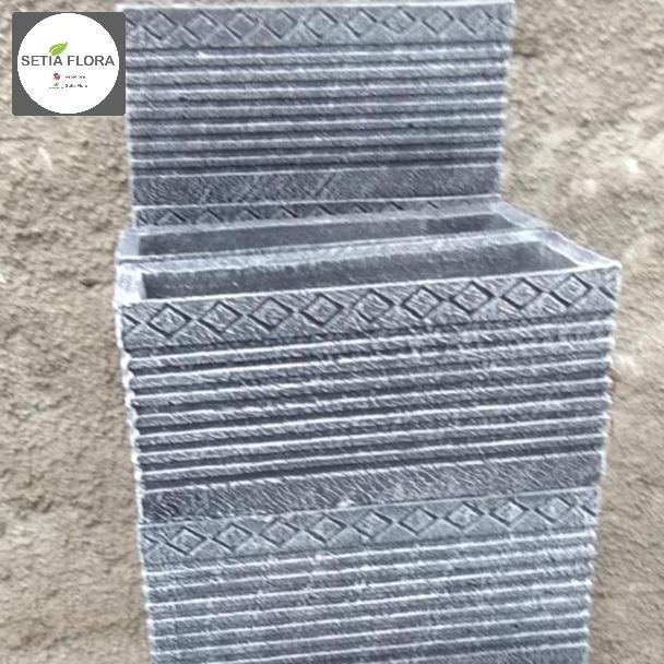 Pilihan- Pot Segi Panjang Semen Minimalis 60 Cm