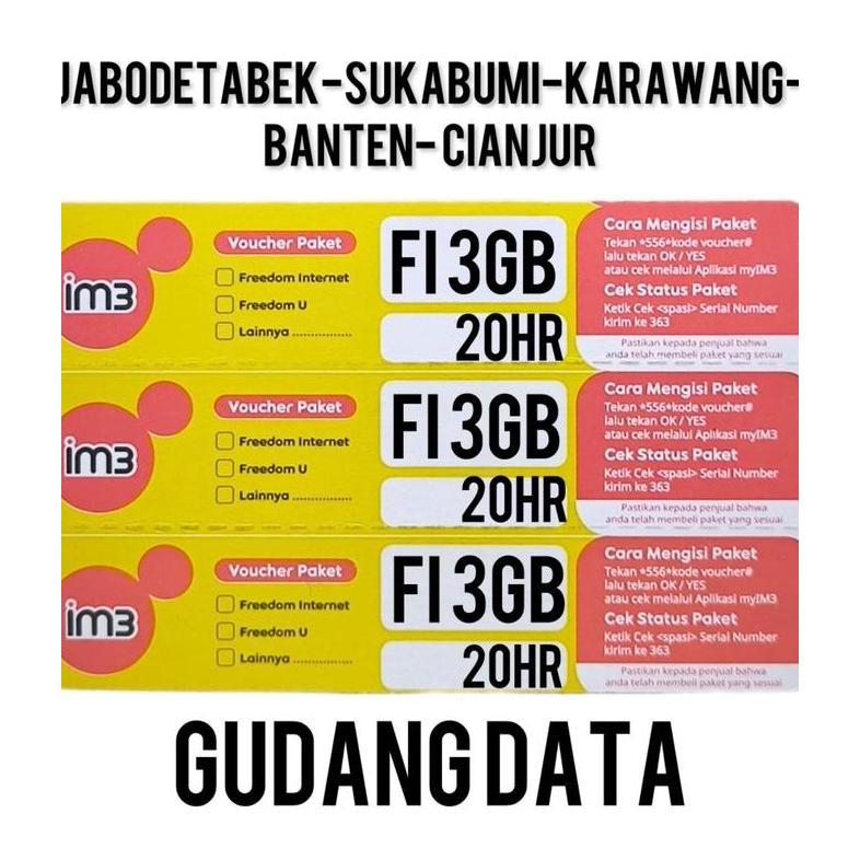 Card - Voucher Indosat Freedom Internet 3Gb 20Hari
