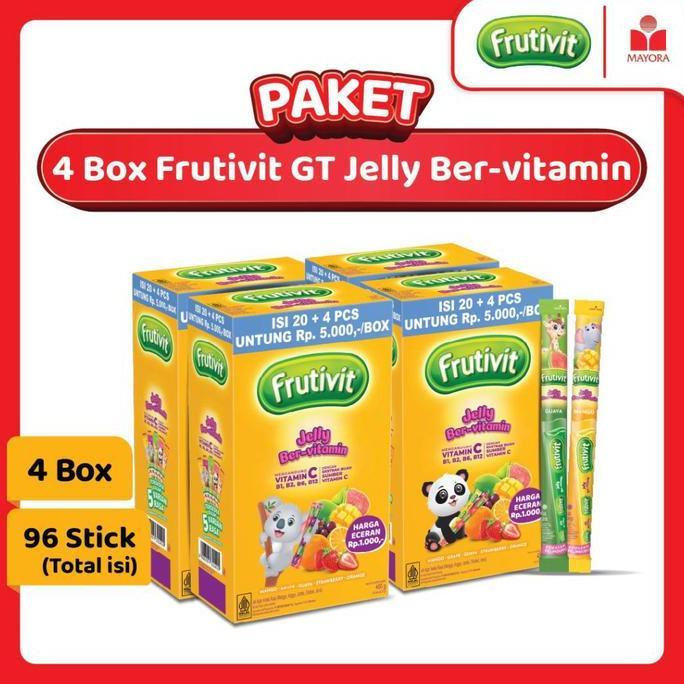 Best Seller Paket 4 Box Frutivit Gt Jelly Ber-Vitamin Premium