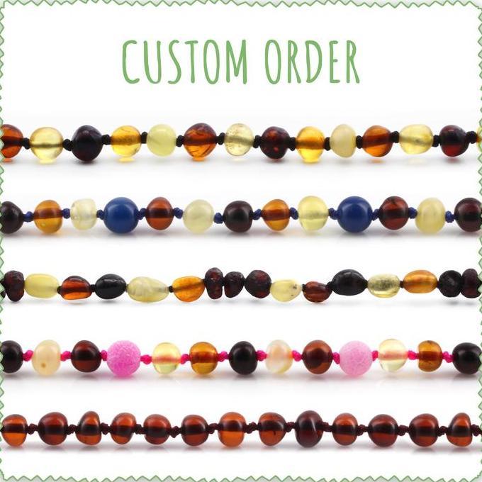 (Good) Amber Buddy Kalung dan Gelang Custom Order dari Amber Baltic Asli dengan Sertifikat Keaslian 