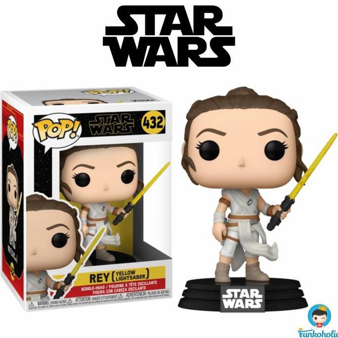 mainan - Funko POP Star Wars The Rise of Skywalker - Rey (Yellow Lightsaber) Diskon