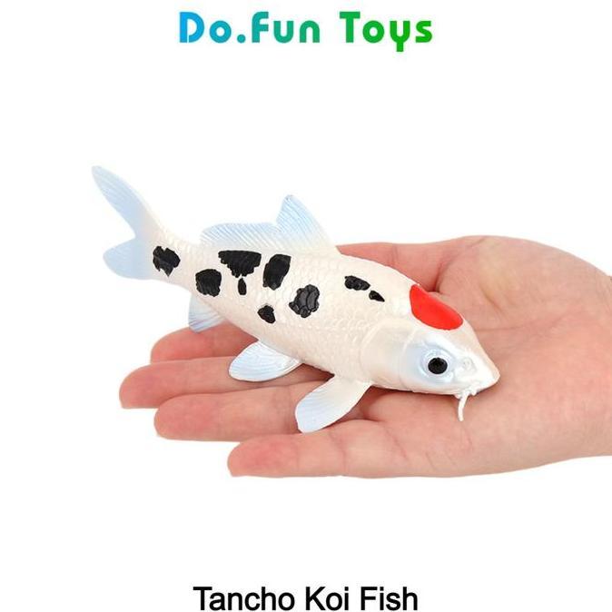 mainan - TANCHO KOI FISH Animal Figurine / Mainan Miniatur Ikan Koi Tancho Diskon