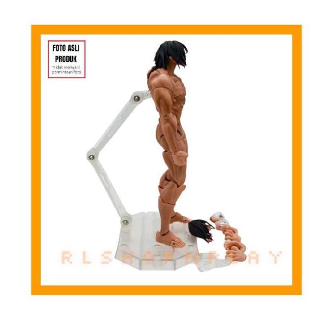 mainan - Figure Eren Yeagar Titan Version Attack on Titan Revoltech Diskon