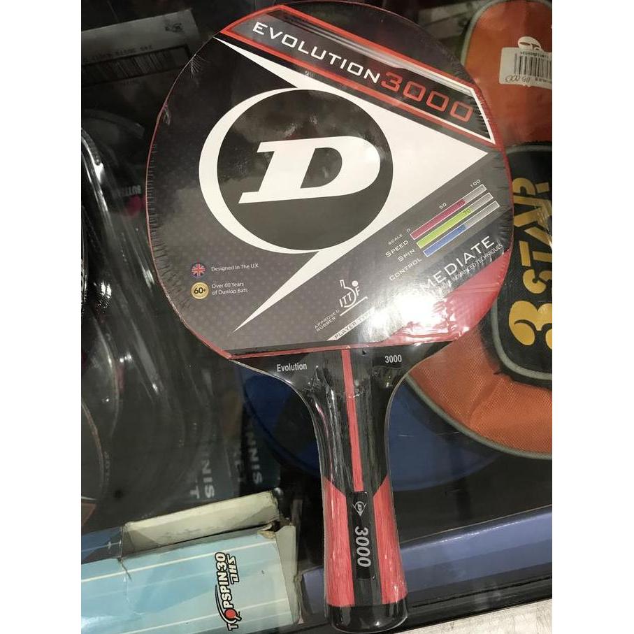 NEW BAT BED TENIS MEJA DUNLOP EVOLUTION 3000 ORIGINAL