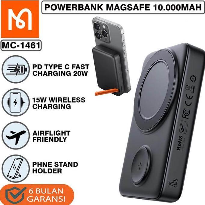 '' MCDODO MC 1461 DUAL MAG POWERBANK 10000MAH 20W - FOR IPHONE ANDROID SMART WATCH APPLE TWS SAMSUNG