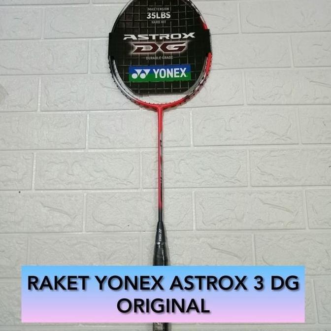 BEBAS ONGKIR - Raket Badminton YONEX ASTROX 3DG 3 DG +senar YONEX BG66 original