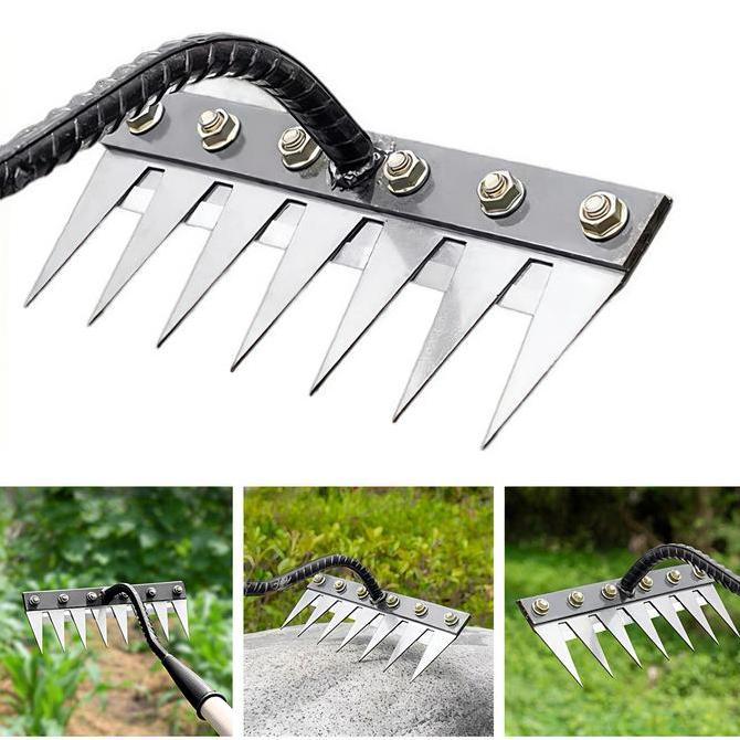 Weeding garu harrow manual weeding hoe weeding penghapusan puller hoe weeding remover multifungsi [T