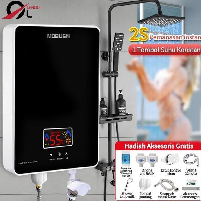 Pemanas air listrik tanpa tangki shower air panas instan/pemanas pemanas air listrik