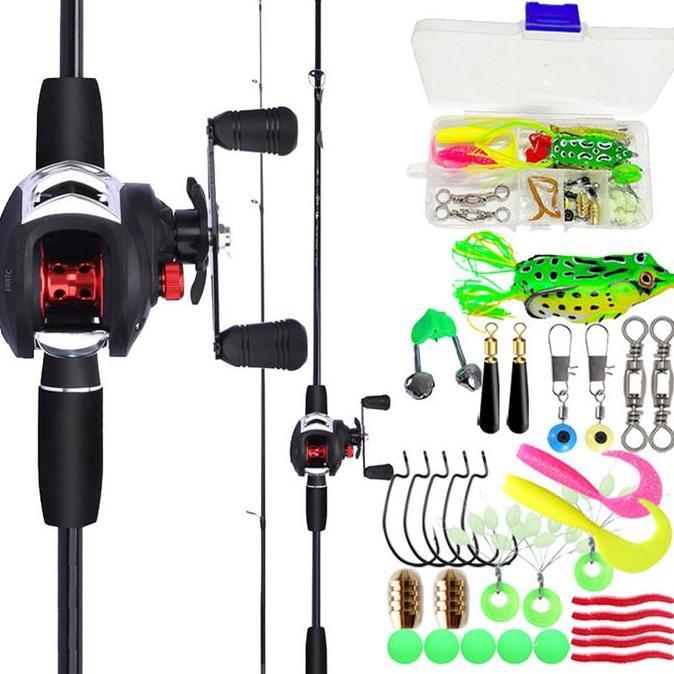 Kafitaramadani - Lucky Man Joran Pancing Full Set Pancing Casting 1 Set Lengkap Pancing Casting 1 Se