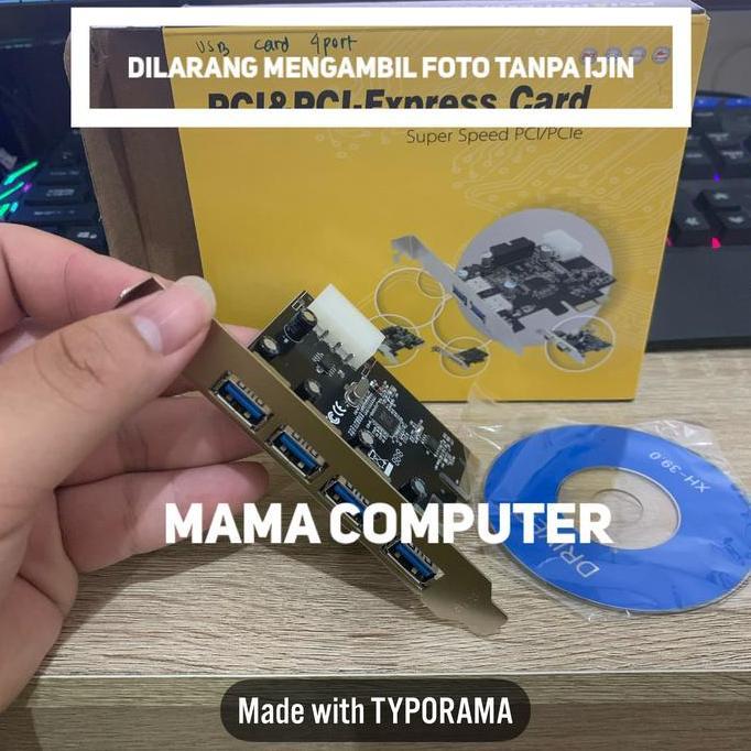 PCI Express Card to USB 3.0 Port External/ USB3.0 PCI-E Slot PC