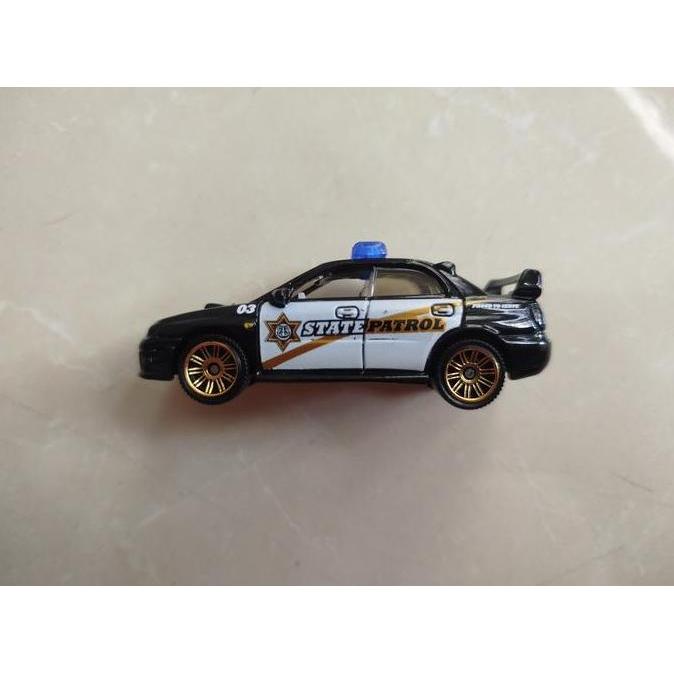 0279 ASSORTED DIECAST LOOSE : MATCHBOX - SUBARU IMPREZA POLICE. RARE MCS27
