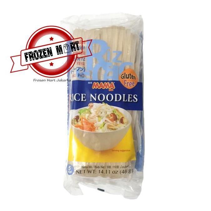 Pst - Mama Rice Noodles Gluten Free / Kwetiaw Kering Tanpa Gluten 5 Mm 400Gr