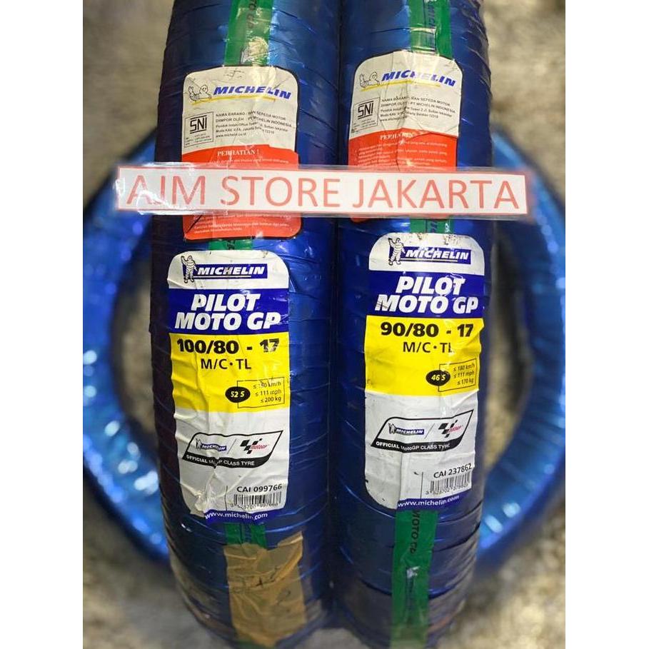 Pneu - Michelin Pilot Motogp 90/80-17 & 100/80-17.. Paket Hemat..