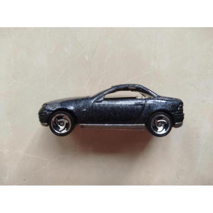 0262 ASSORTED DIECAST LOOSE : HOTWHEELS - MERCEDES SLK 1997. RARE. BLUE METTALIC. MCS27