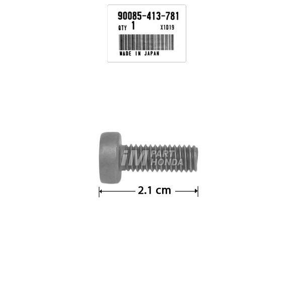 90085-413-781 BAUT L DRAT 10 PANJANG 2.1 CM BOLT SOCKET 6 MM RUMAH GOTRI STATER TIGER