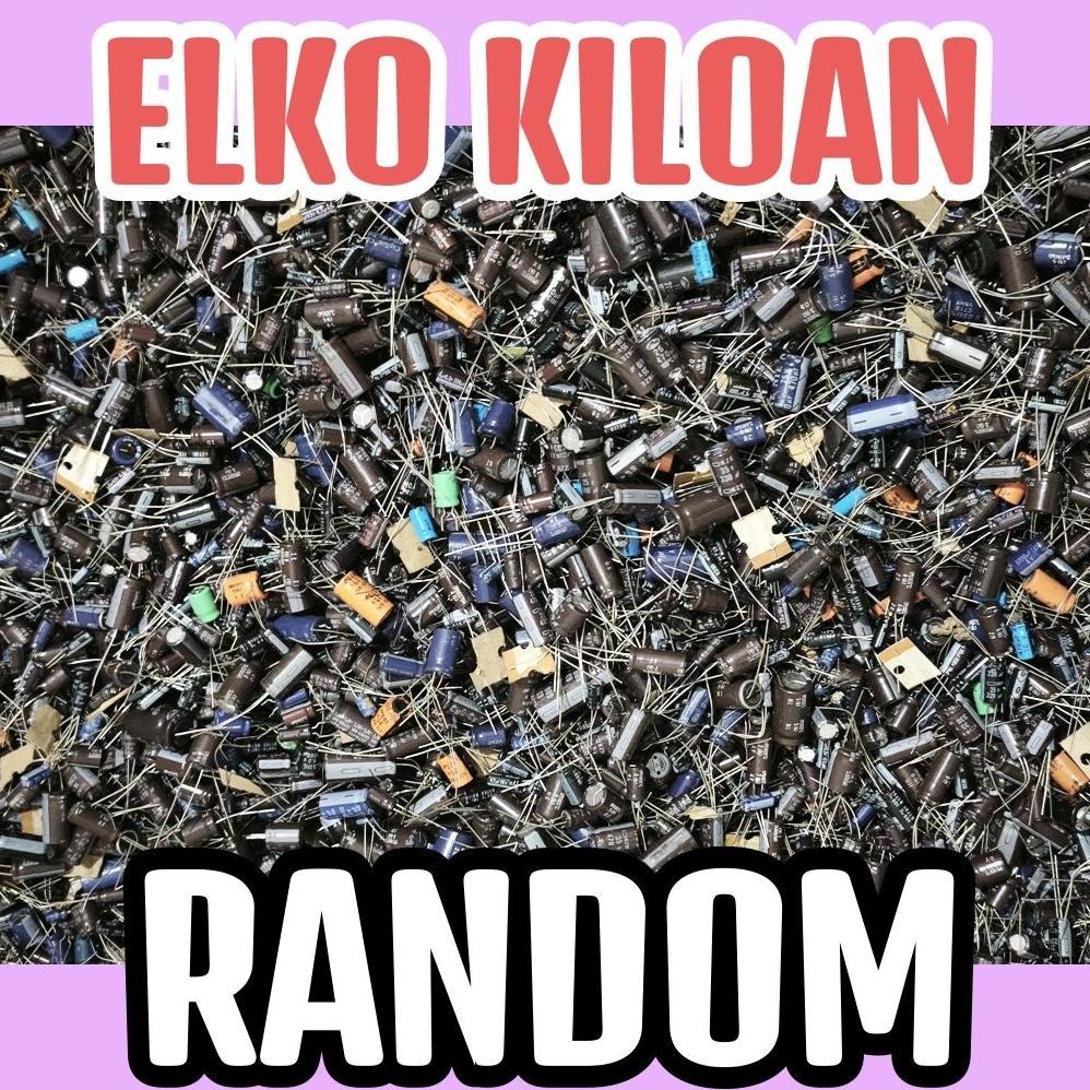 Elko capasitor elco kapasitor kiloan ORIGINAL value RANDOM campur aduk