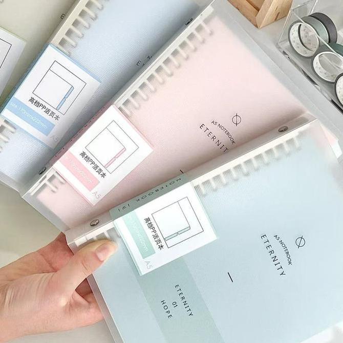 Binder A5/B5 Notebook Aesthetic Buku Tulis Sekolah Lucu Binder Alat Tulis Stationery Buku Catatan Sa