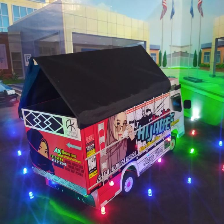 Miniatur Truk Oleng Hiajber Full Lampu Dijamin Bagus