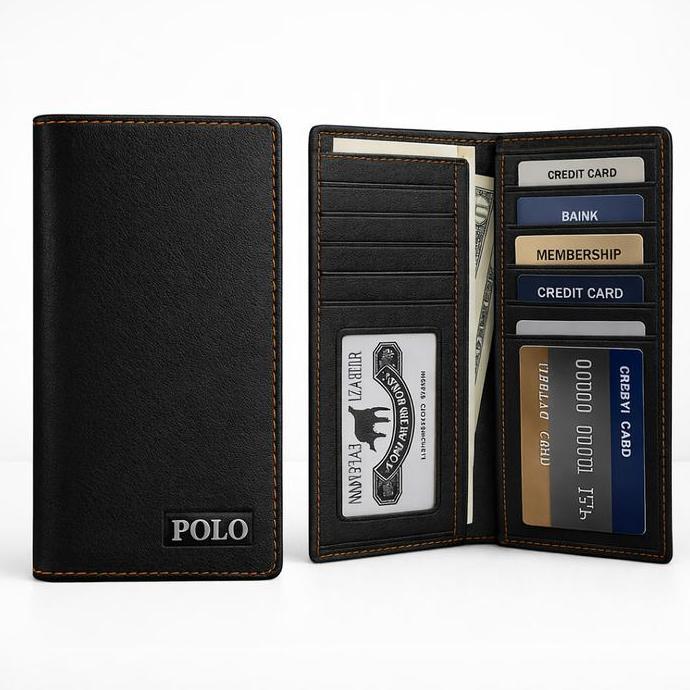 Dompet Kulit Pria Panjang POLO Premium Long Wallet - POLO DOMPET PRIA DOMPET PANJANG KULIT PU DOMPET