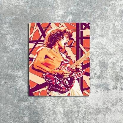 POSTER HIASAN DINDING VAN HALEN MUSIK FB27