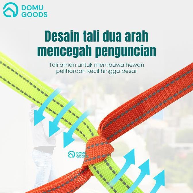 Givarina.Sembilan - Domu 360 Retractable Dog Leash /Turnable Dog Leash / Tali Anjing Retractable / T
