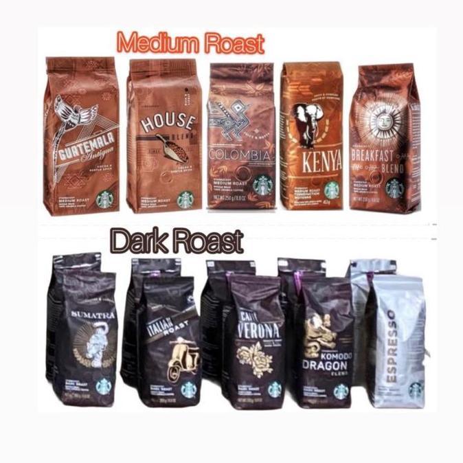 WHOLE BEANS ARABICA ALL VARIANTS STARBUCKS 250g Bebas gula Bebas gula Bebas gula Coffee Banana Espre