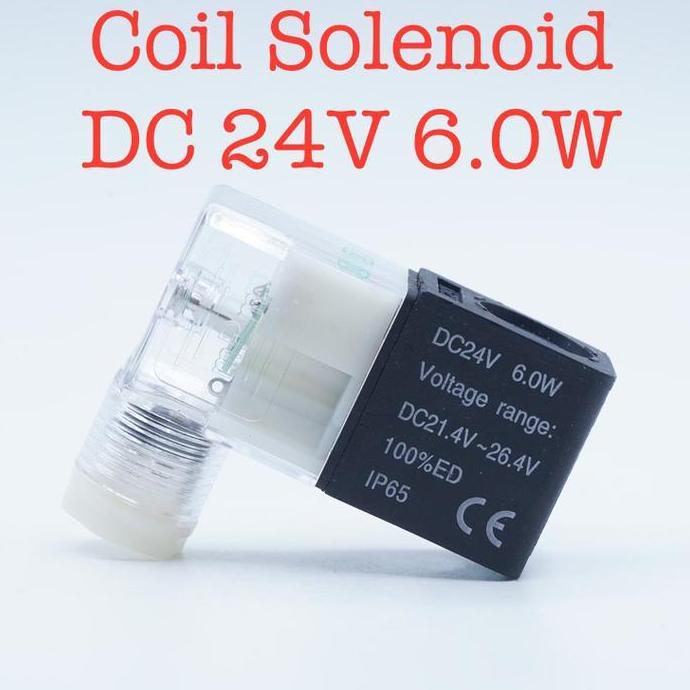 MEHJAPCHA Coil Solenoid Valve DC 24V 6.0W Pneumatic Selenoid Coil Pneumatik 2.048.0358 Coil DC24V 6.