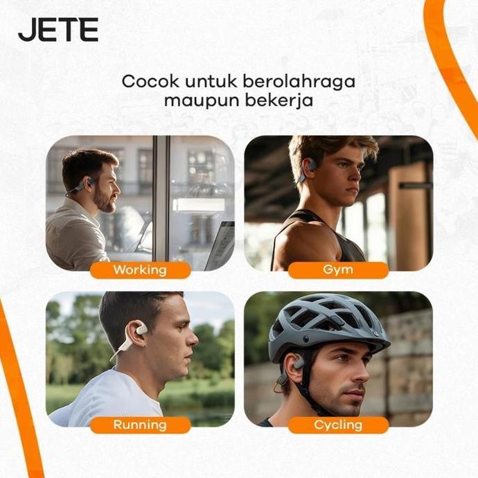 Terbaik JETE OpenTune Open Ear Sport Headset Olahraga Lari Earphone Bluetooth Air Conduction Water G