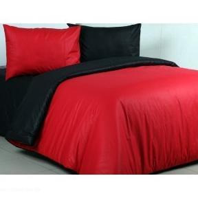 Veluna Living / Sprei Polos Merah Cabe Mix Hitam