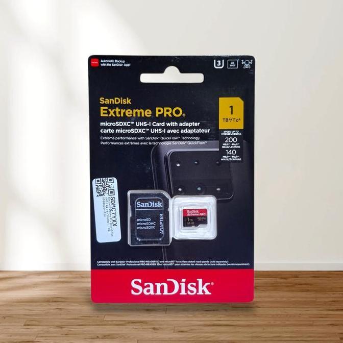 BEBAS ONGKIR - SanDisk 1TB Extreme Pro Micro SD SDXC A2 Original Kartu Memori Cepat 200 MB/s Dukung 