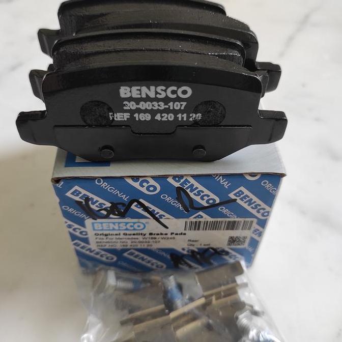 Kampas Rem Belakang 1694201120 Mercedes W169 W245 Bensco