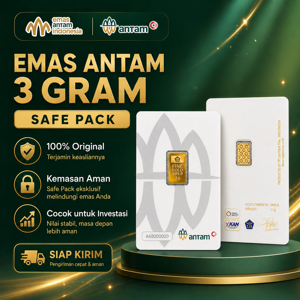 Emas Antam 24k 3 Gram Terbaru 2026 Certieye