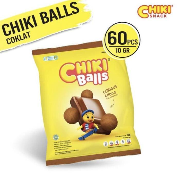 Crispy- Chiki Balls Rasa Coklat (1 Renceng Isi 10 Pcs)