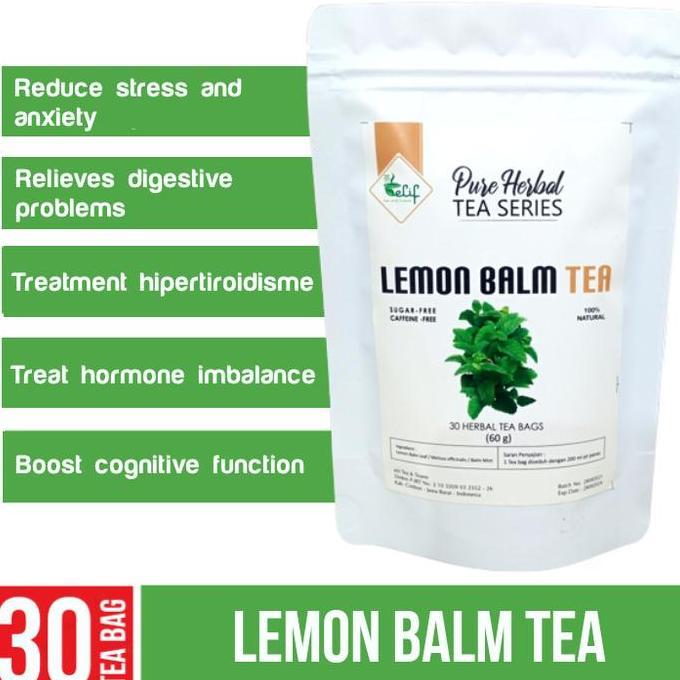 Best Seller ELIF TEA AND TISANE Lemon Balm Tea : Lemon Balm leaves / Balm Mint leaf Tea isi 30 Kanto