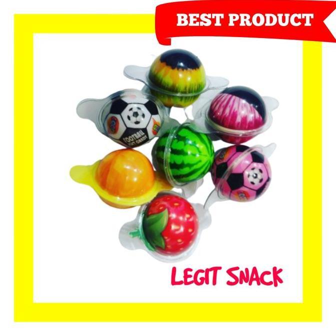 Crispy- Permen Jelly Halal / Fruit Jelly Bentuk Bola Planet Gummy Candy 25 Pcs