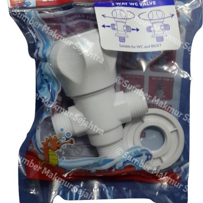 Jopex Stop Keran Cabang Kamar Mandi / Stop Kran Double 2WC 05W