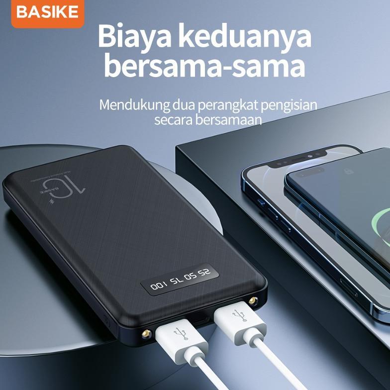 HOT PRODUCT (HOT)BASIKE POWERBANK FAST CHARGING 30000 20000MAH 10000MAH DUAL USB MINI MURAH WITH SEN