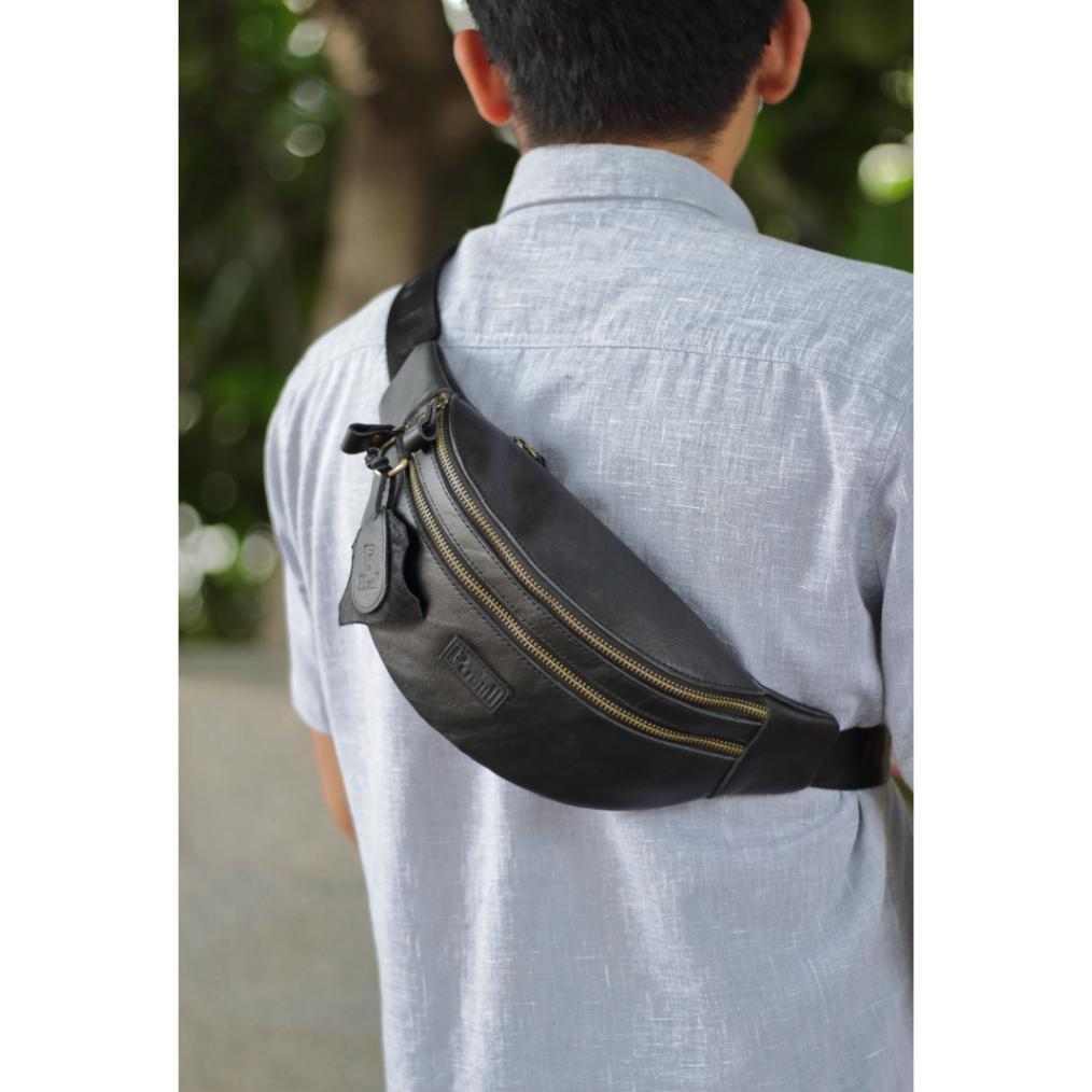Pusiill || Waistbag Full Kulit Sapi Asli | Tas Slempang Full Kulit Sapi Asli