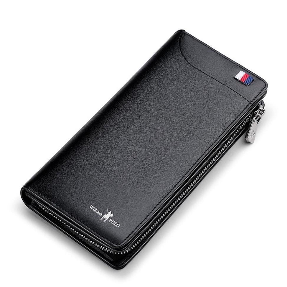 WILLIAM POLO 301 Elegant Leather Wallet Dompet Panjang Kulit Sapi 23 Slot Kartu Box Eksklusif