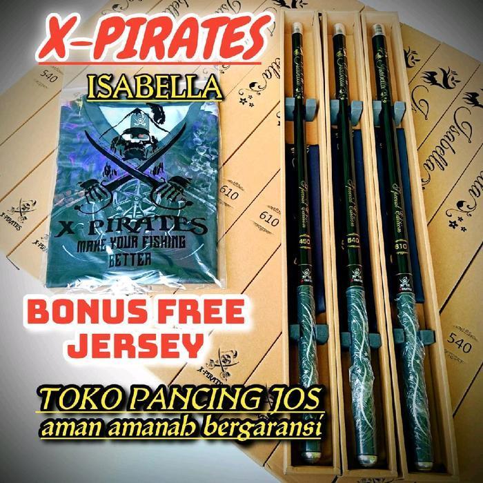 Tegek isabella 450 540 610 Tegek X-pirates ini isabella BONUS JERSEY Joran tegek