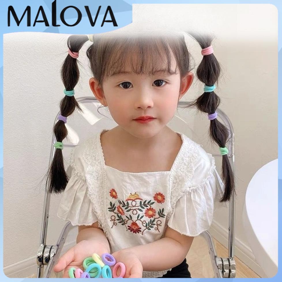 Premium Model Donat Mini Warna Warni Ikat Rambut Isi 200 Pcs Kunciran Rambut Anak Tali Rambut Elasti