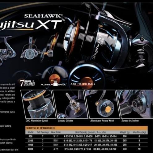 Reel SEAHAWK SHUJITSU XT 800 2500 4000 6000