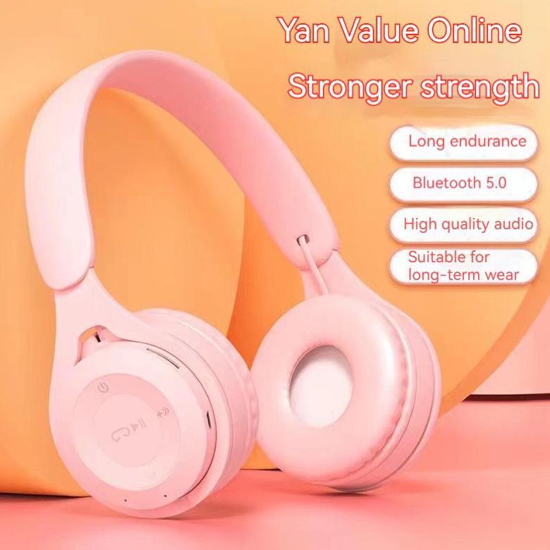 PROMO HEADPHONE WIRELESS Y08 MACARON BLUETOOTH HEADPHONE