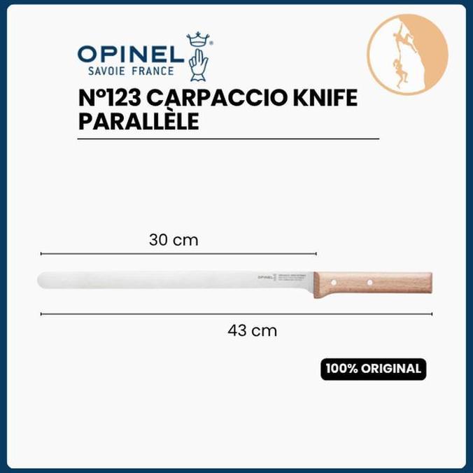 (Good) Opinel N123 Carpaccio knife Parallle - Pisau Dapur - Pisau Opinel