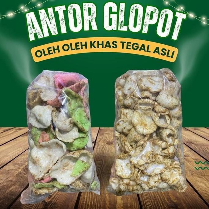 Krupuk Antor Glopot Khas Tegal Adiwerna&Jatilawang Rasa Gurih Enak Renyah Cocok Untuk Teman Nongkron