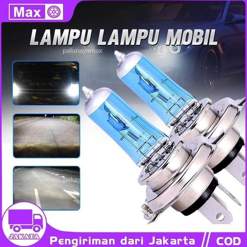 Cash Back 2 Pcs Xenon Lampu 100W H4 Mobil Lampu Depan Kabut Lampu High And Low Beam Lampu Dc12V 6000