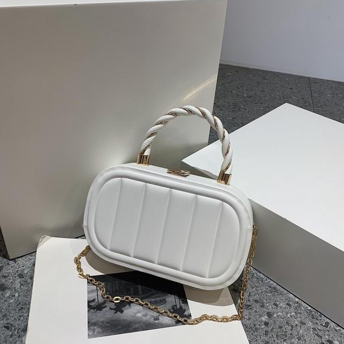 Tas Selempang Kulit Wanita Tas Hp Cewek Rantai Mini Slingbag Handbag