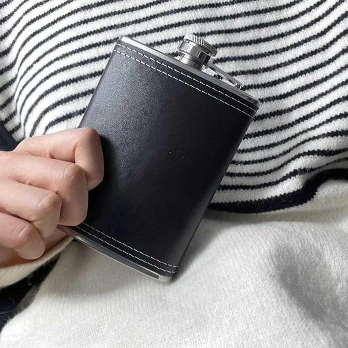 Dispo- Botol Hip Flask Whisky Bottle Stainless Steel 8 Oz