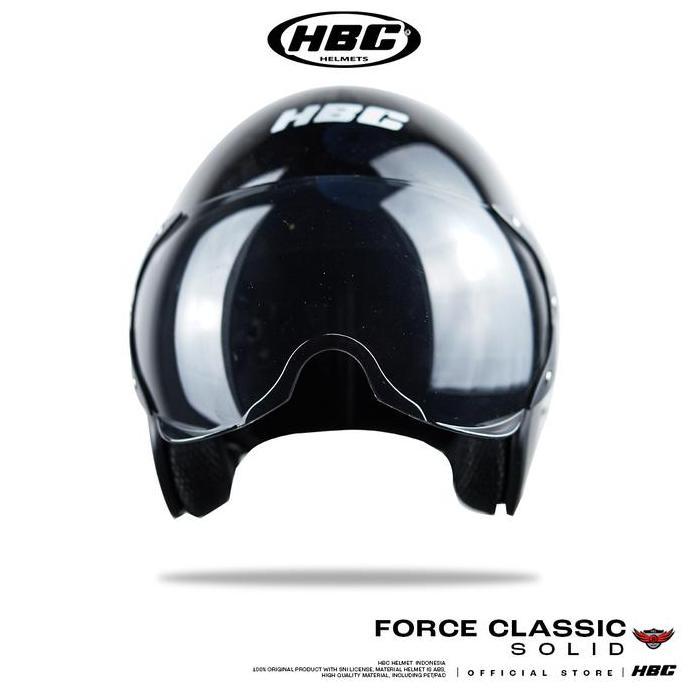 Helm HBC FORCE CLASSICO SOLID Helm Retro Half Face SNI