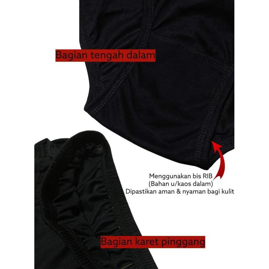 Cute- Celana Dalam Nita Jumbo Hitam B Size Polos Katun Cd Jumbo Cd Ibu Hamil Xxxl Xxl Cd Nita 12 Pcs